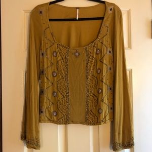 Free People beaded top